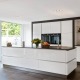 glanzend witte keuken